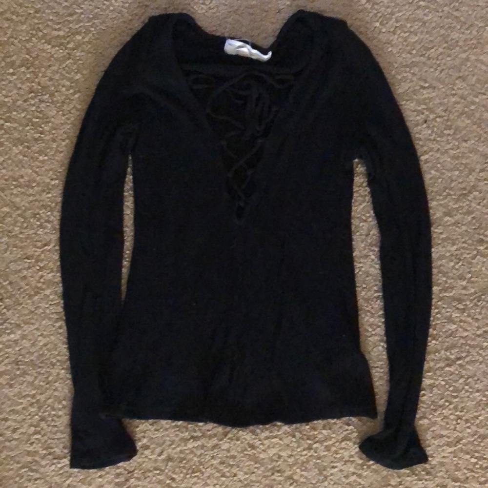 Tie-up long sleeve